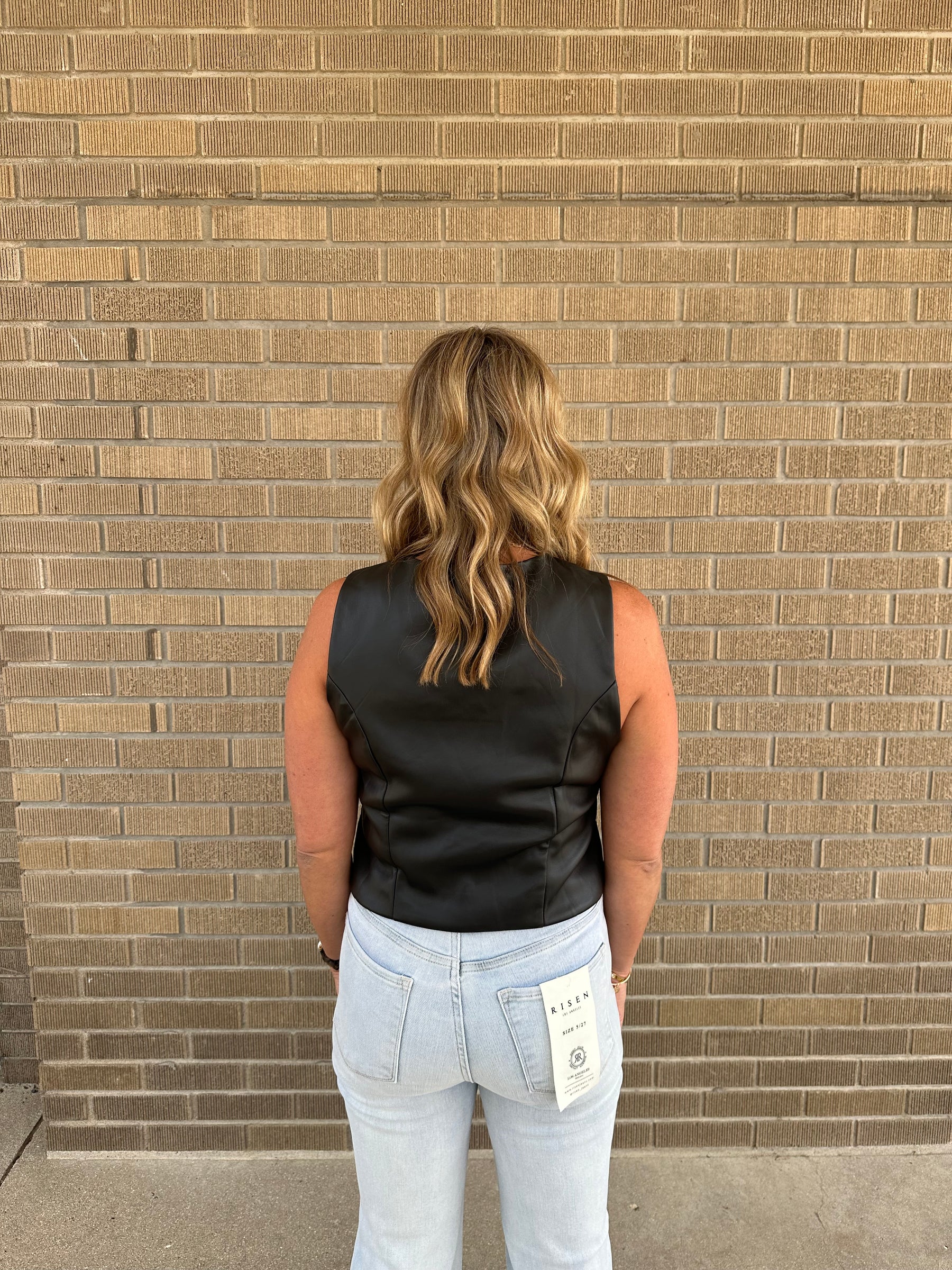 Black Leather Vest