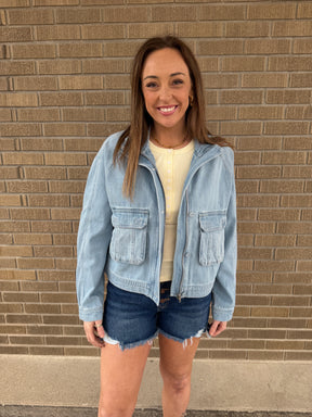 Light Denim Risen Jacket