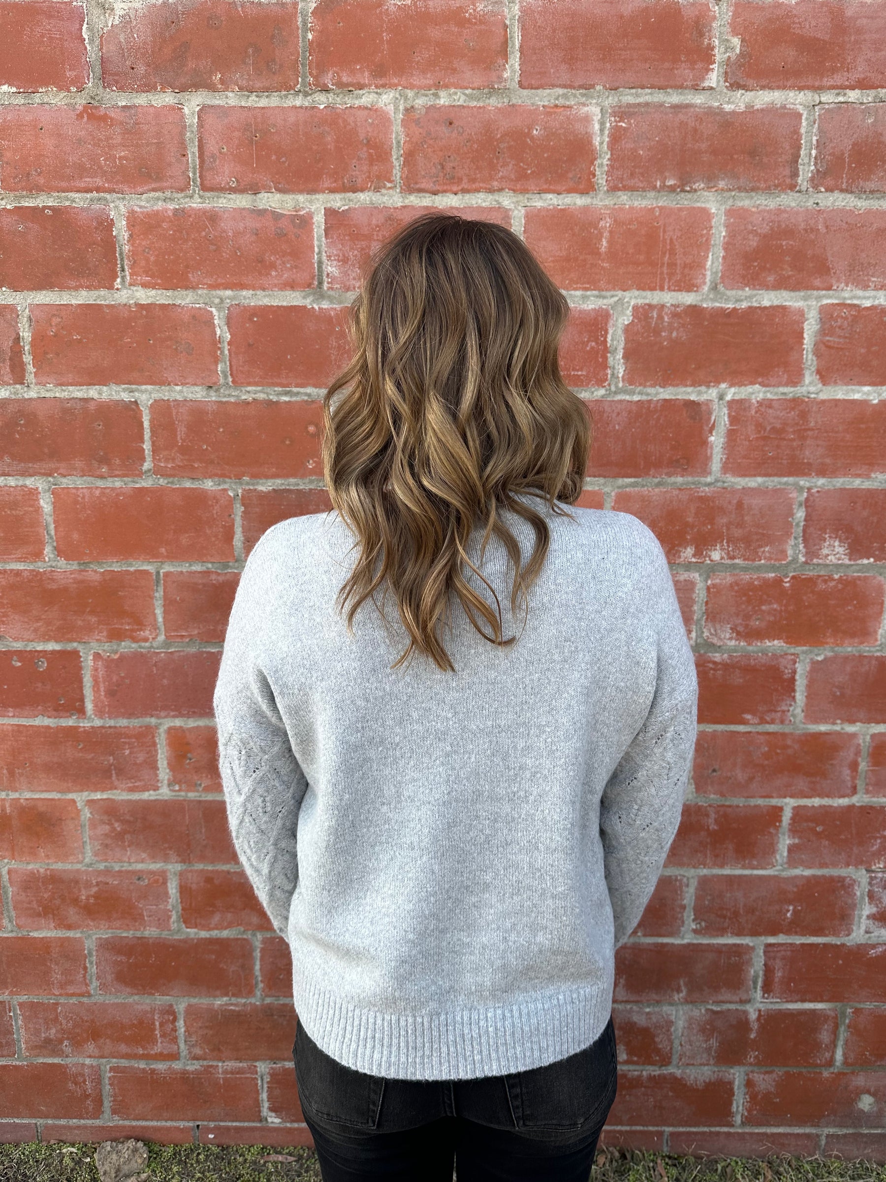 Heather Grey Knit Sweater