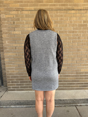 Black Lace Layering Top