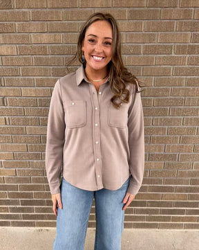 Mildred Shirt - Taupe
