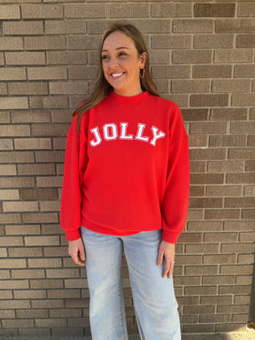 Cloudy Knit Jolly Graphic Top