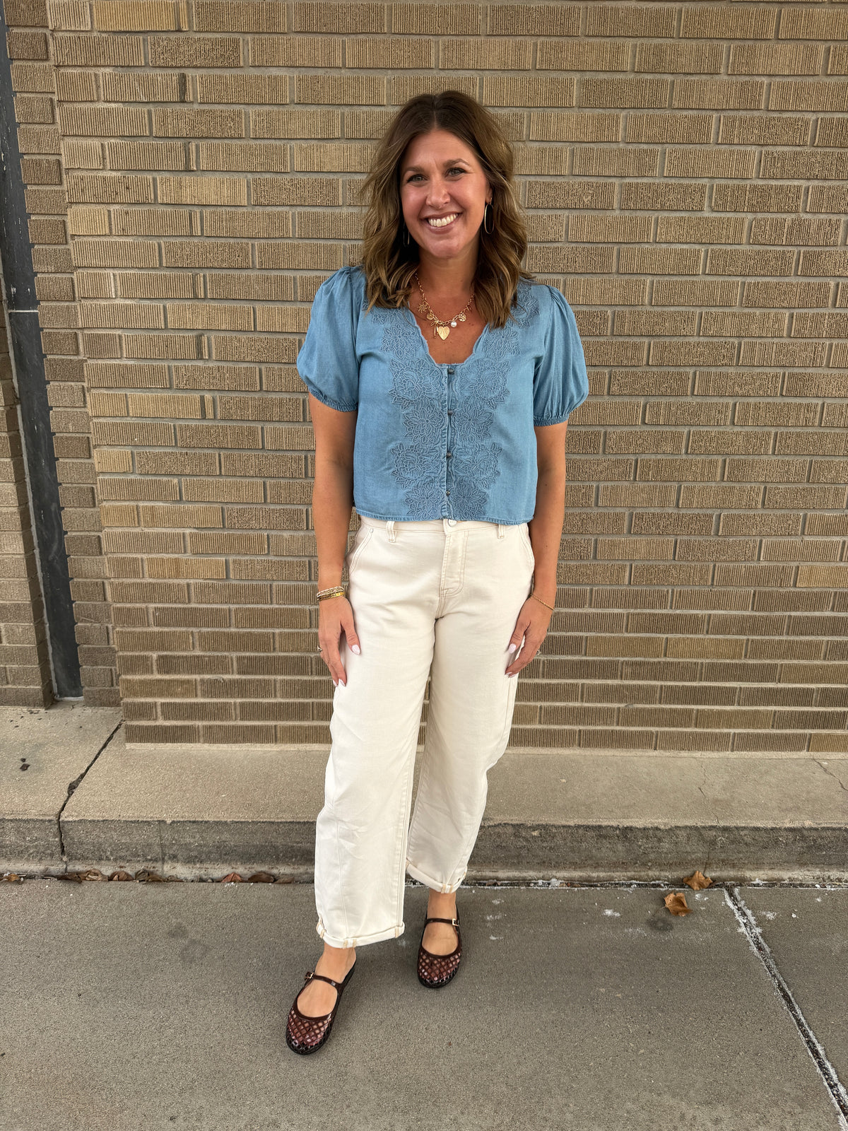 Anything but Basic Blue Top