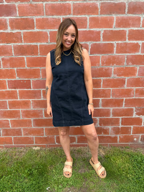 Little Black Denim Dress