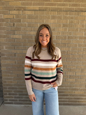 Multicolor Stripe Sweater