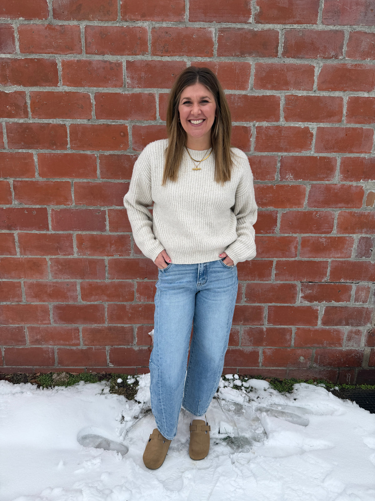 Perfect Crewneck Sweater - Cream