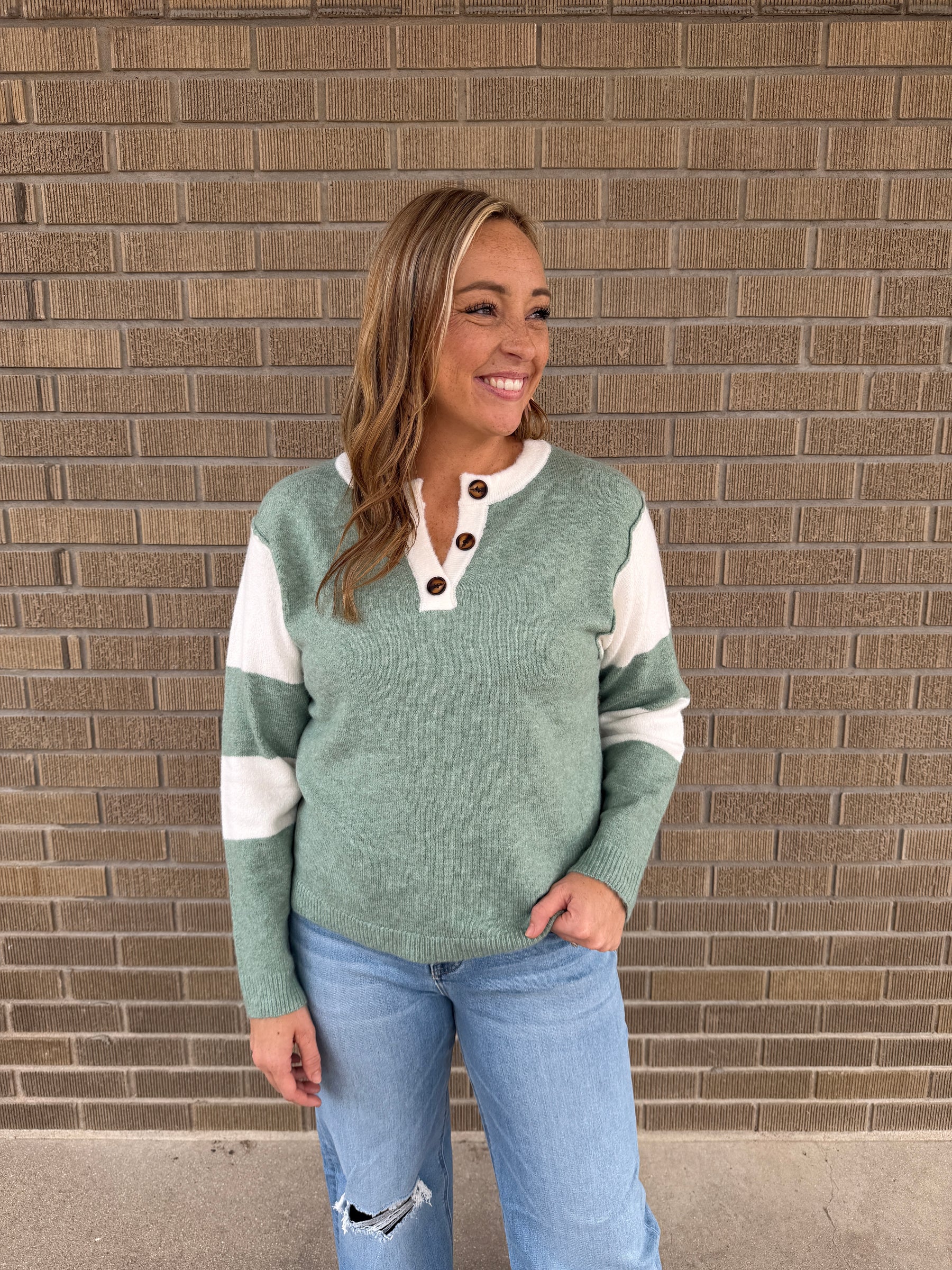 Sage Henley Sweater