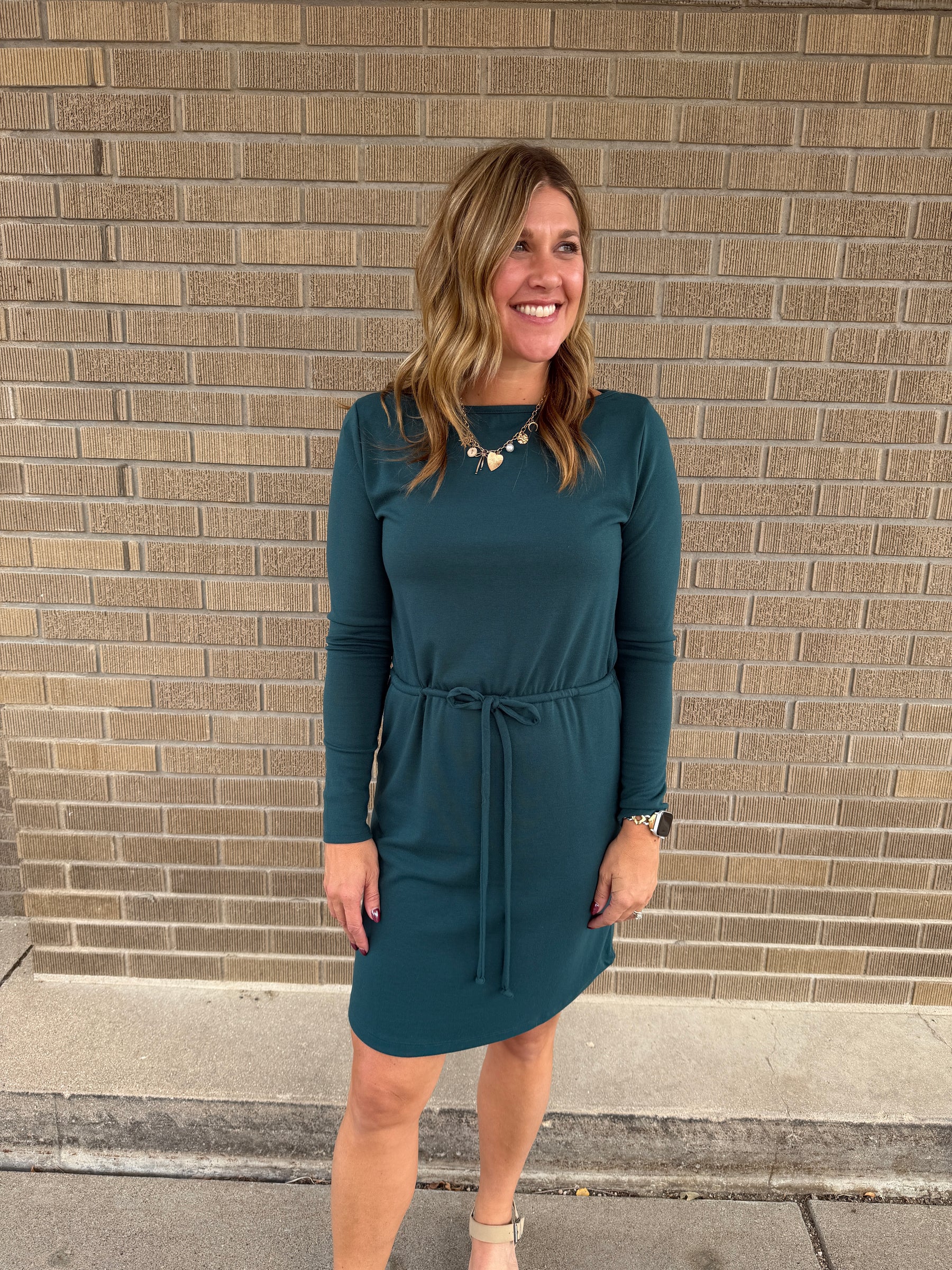 Cute and Casual Teal Dress