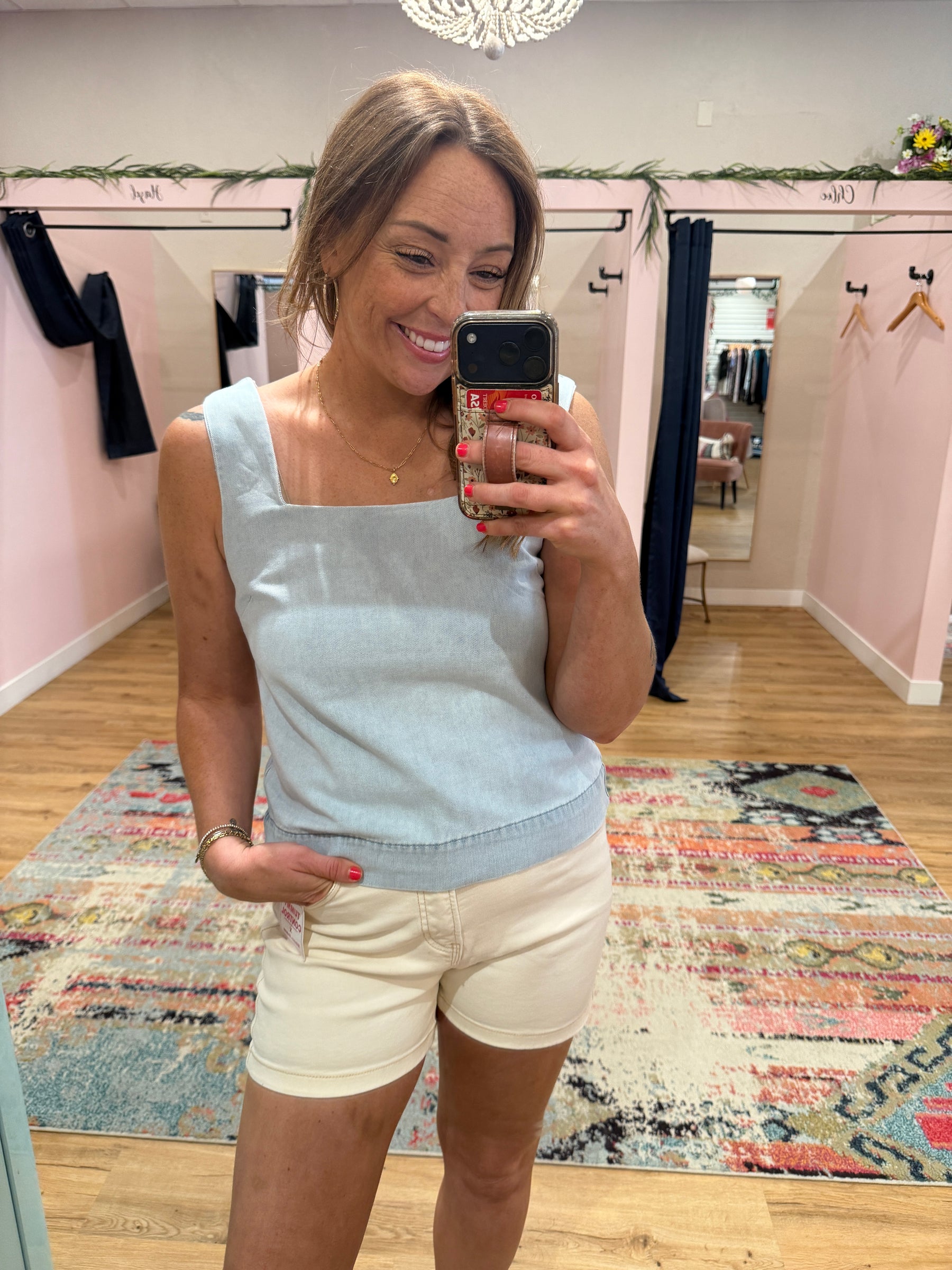 Isla Denim Tank