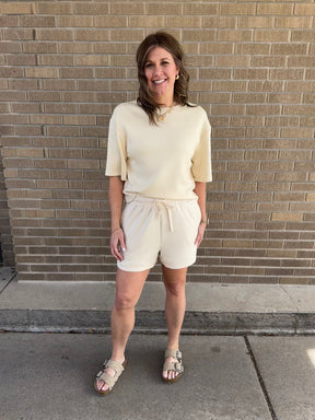 Sabrina Shorts- Alpaca