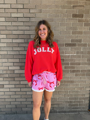 Cloudy Knit Jolly Graphic Top