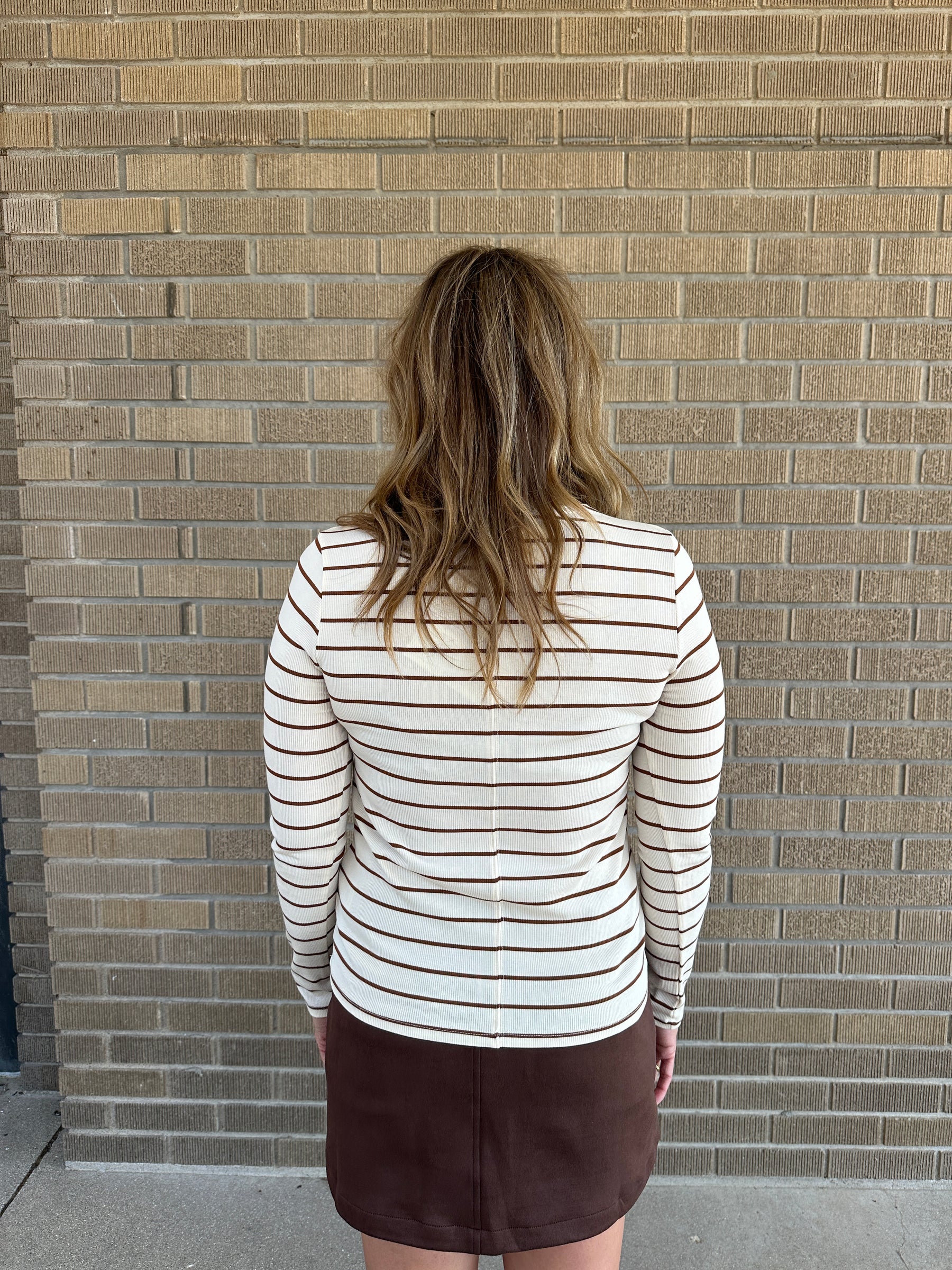 Lauren Top - Off White Bronze