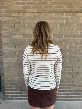 Lauren Top - Off White Bronze