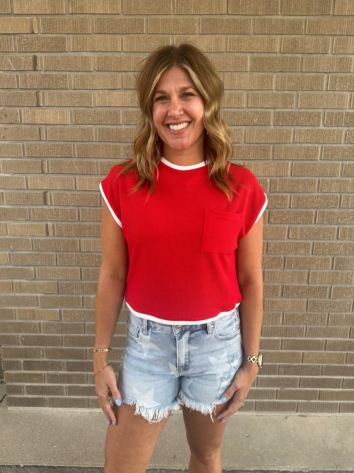 Cherry Red Top