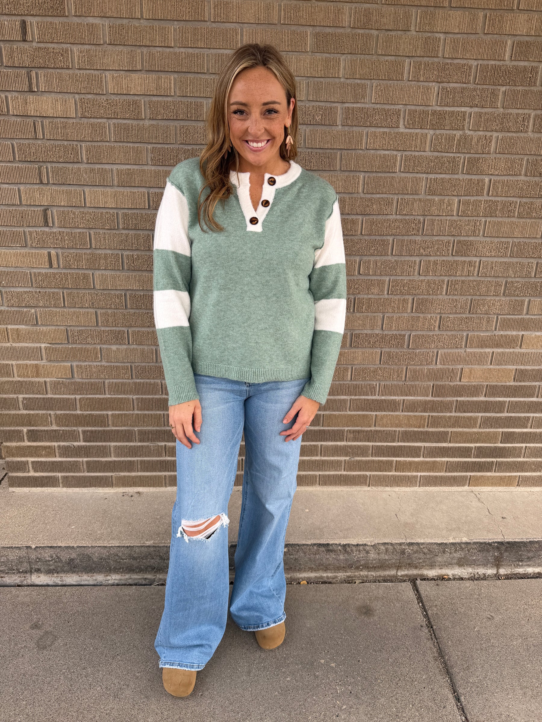 Sage Henley Sweater