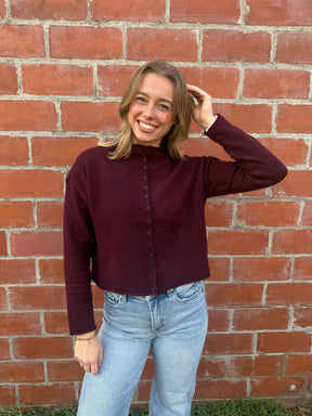 Oxblood Cardi