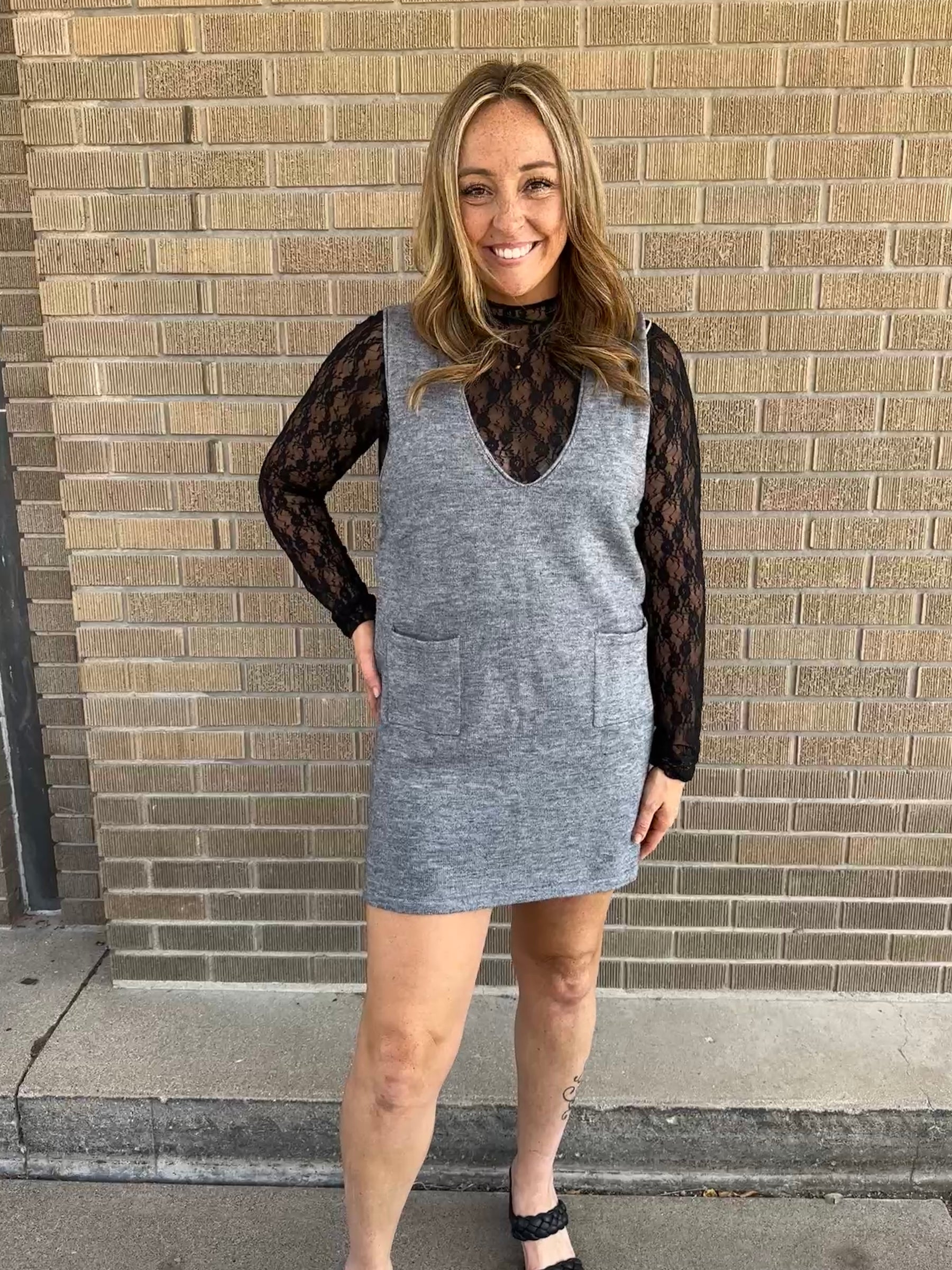 Charcoal Knit Jumper