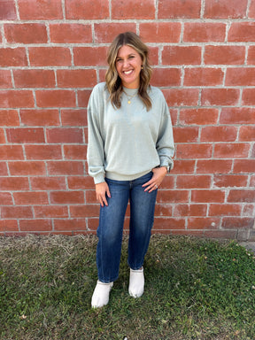 Oversized Lounge Crewneck - Sage