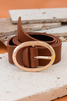Oval Buckle Belt
