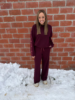 A Touch of Satin Bottoms - Dark Cherry