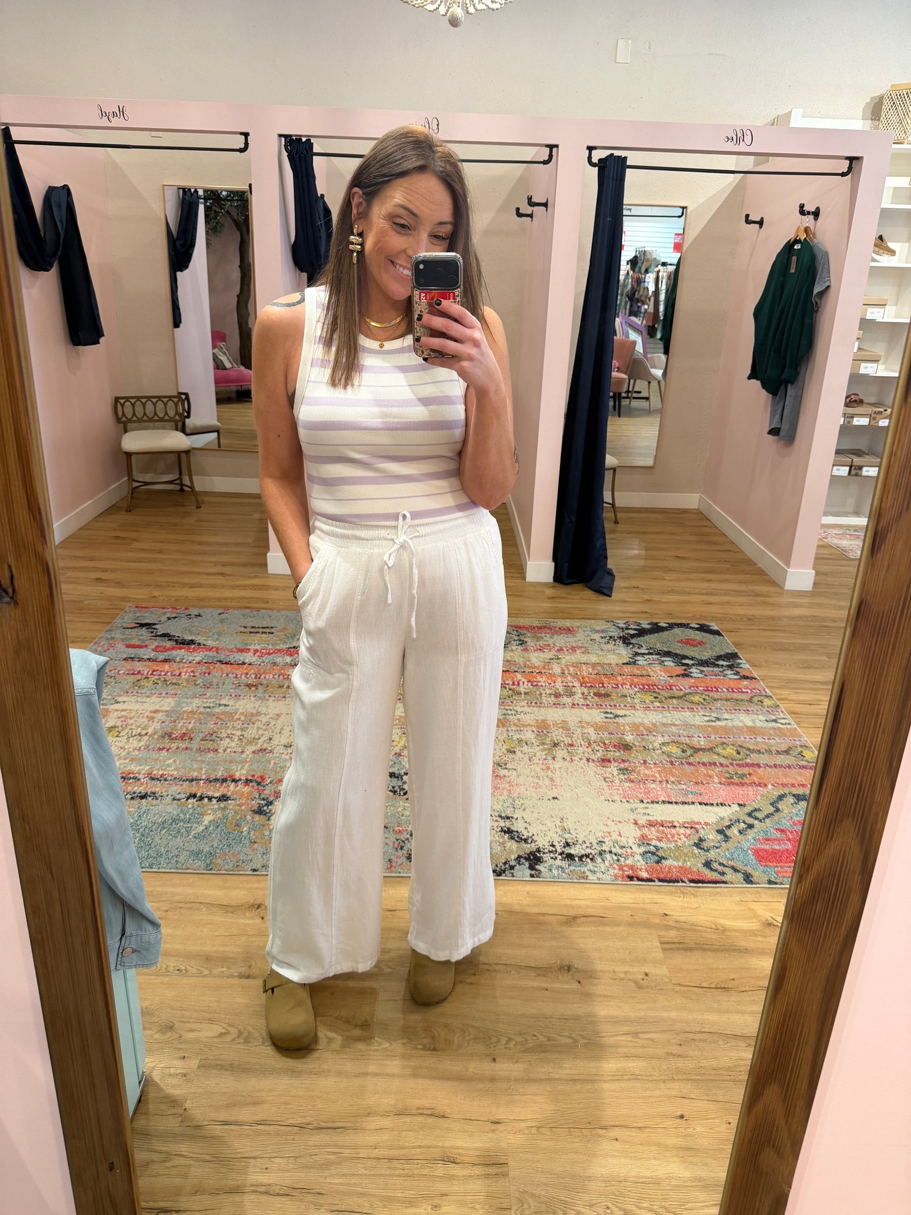 Edlin Tank - Ivory Lavender