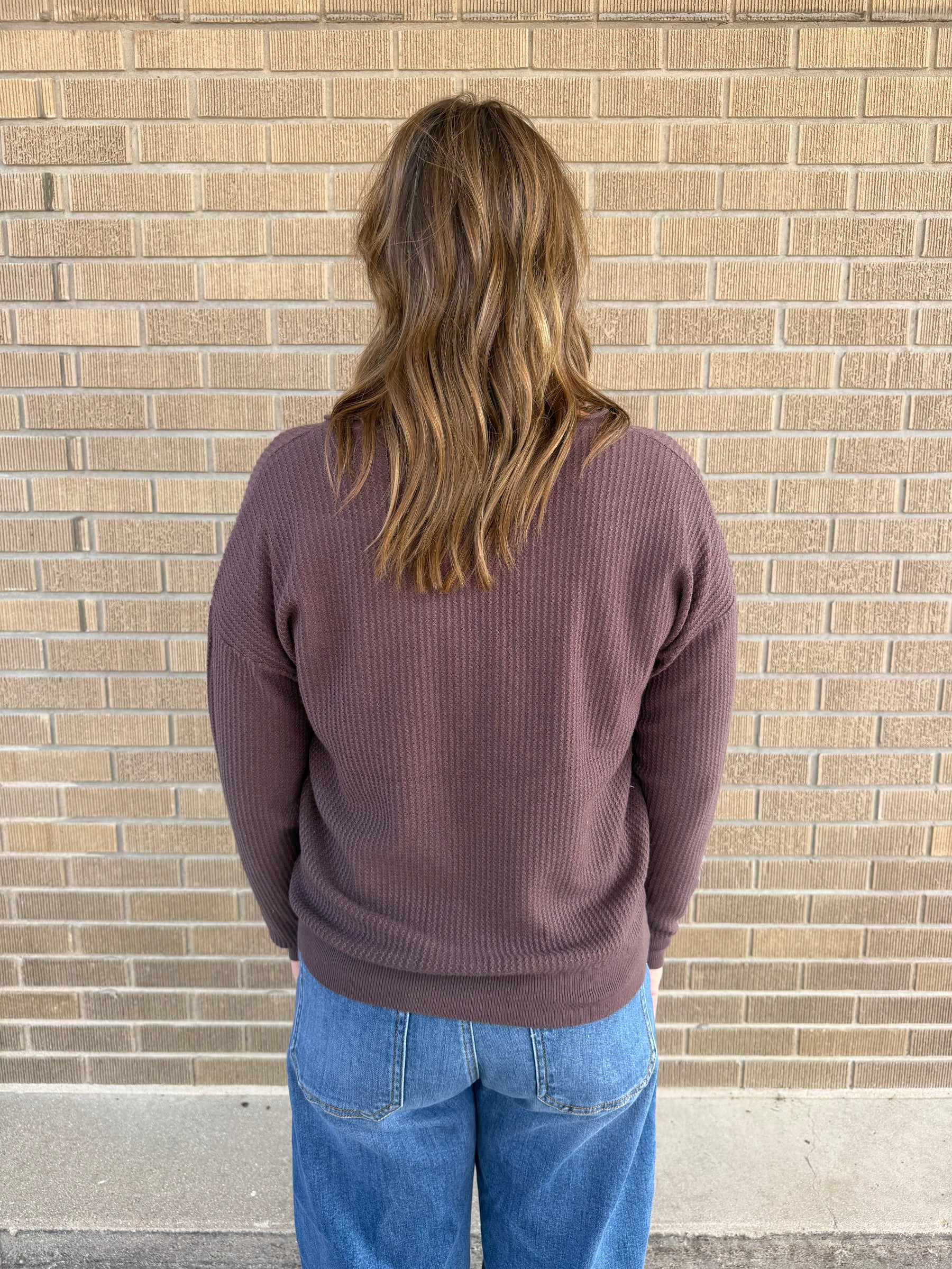 Mocha Textured Top