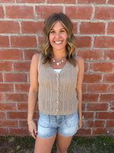 Taupe Sweater Vest