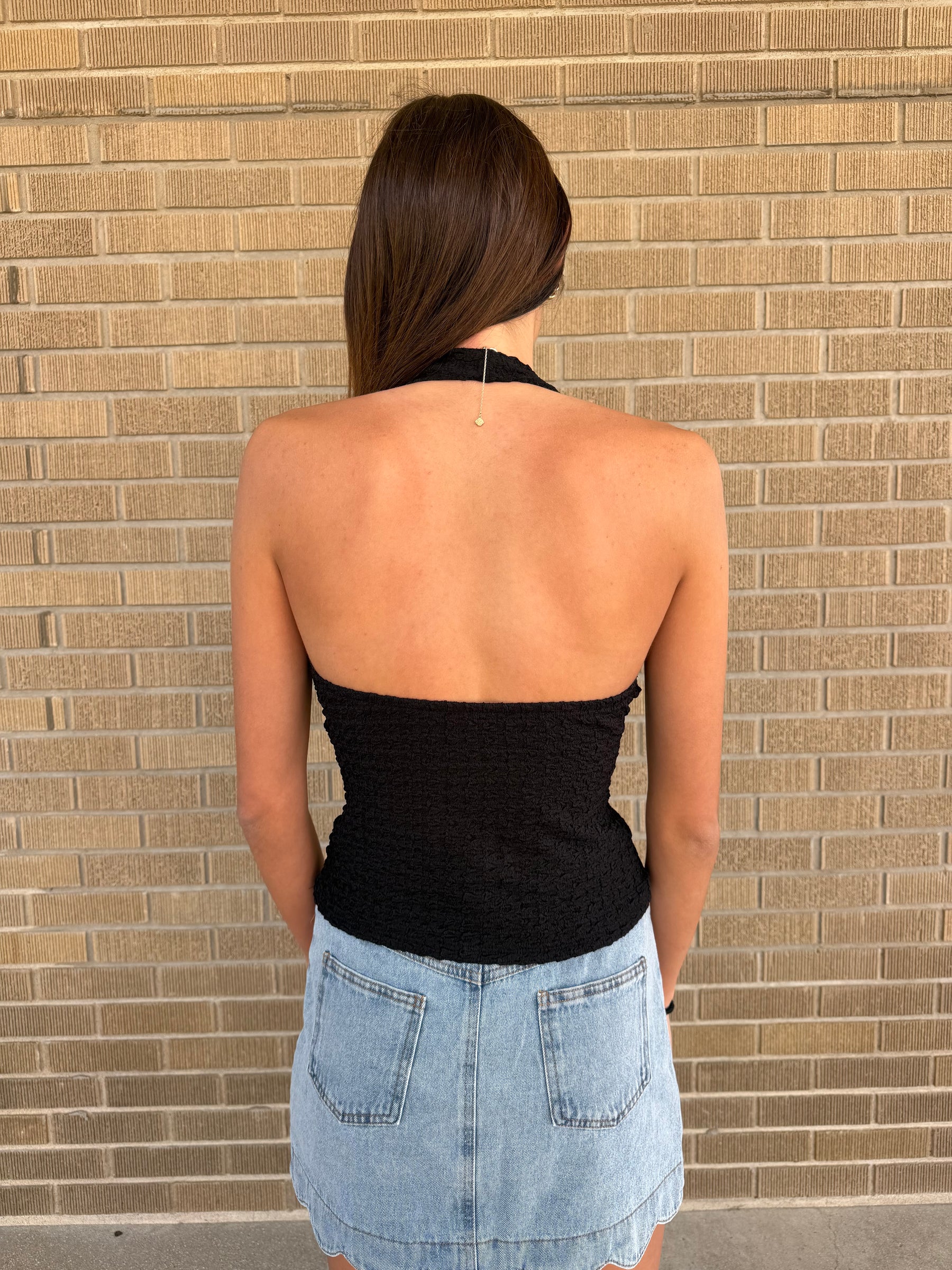 Lil Black Halter Top