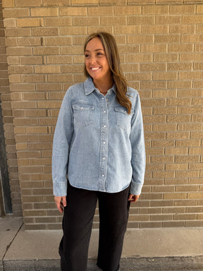 Pippin Jacket - Denim Stripe