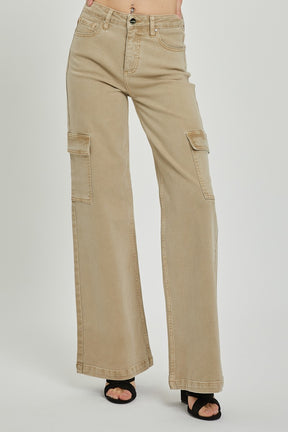 Khaki Cargo Jeans