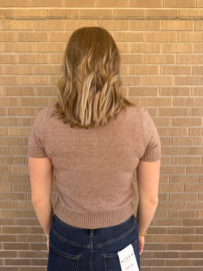 Mocha Muse Short Sleeve Cardigan