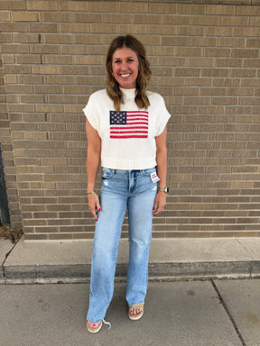 American Flag Sweater