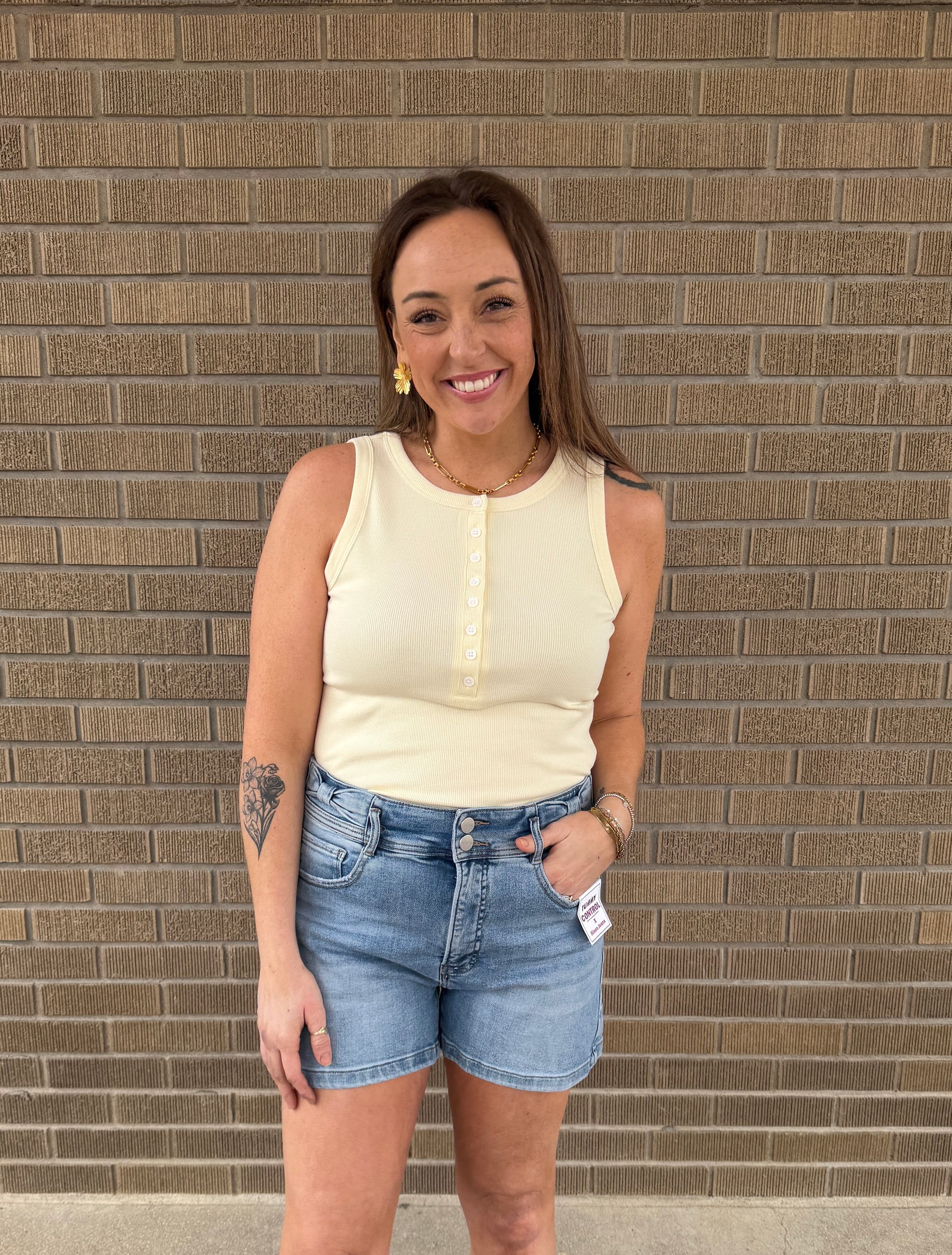 Elowen Tank - Buttercream