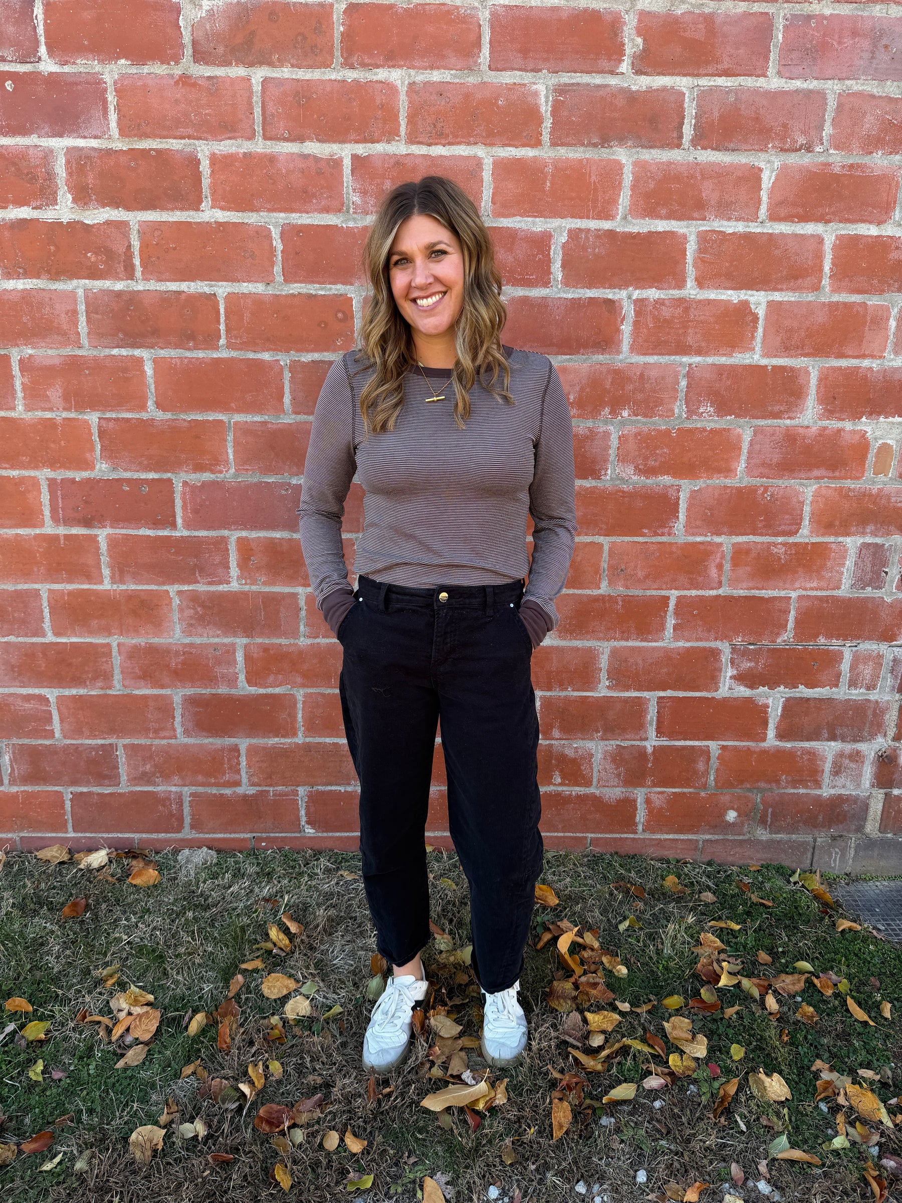 Stacy Top - Coffee & Ivory