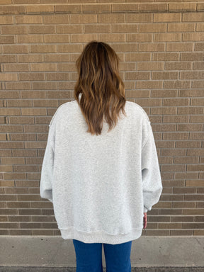 Reversible Mock Neck Sweatshirt- USA