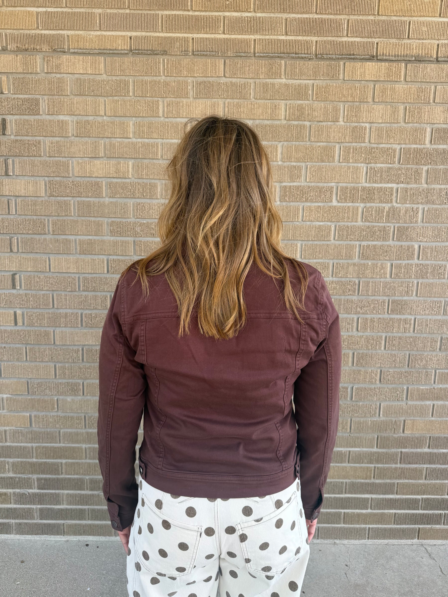 Chocolate Brown Jean Jacket