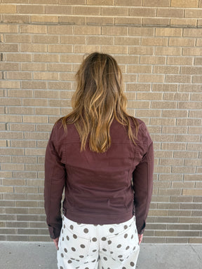 Chocolate Brown Jean Jacket