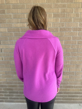 Orchid Waffle Knit Top