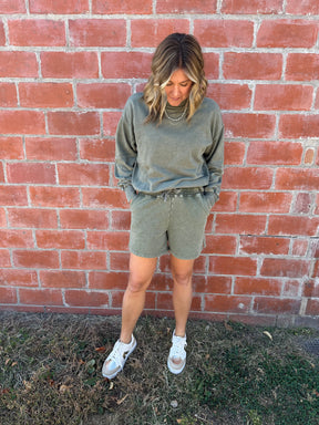 French Terry Top - Olive