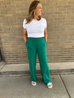 Chill Girl Modal Pants - Emerald