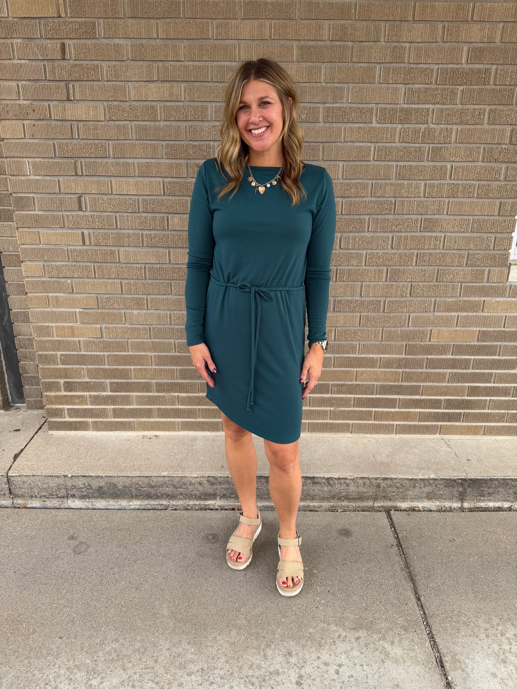 Cute and Casual Teal Dress