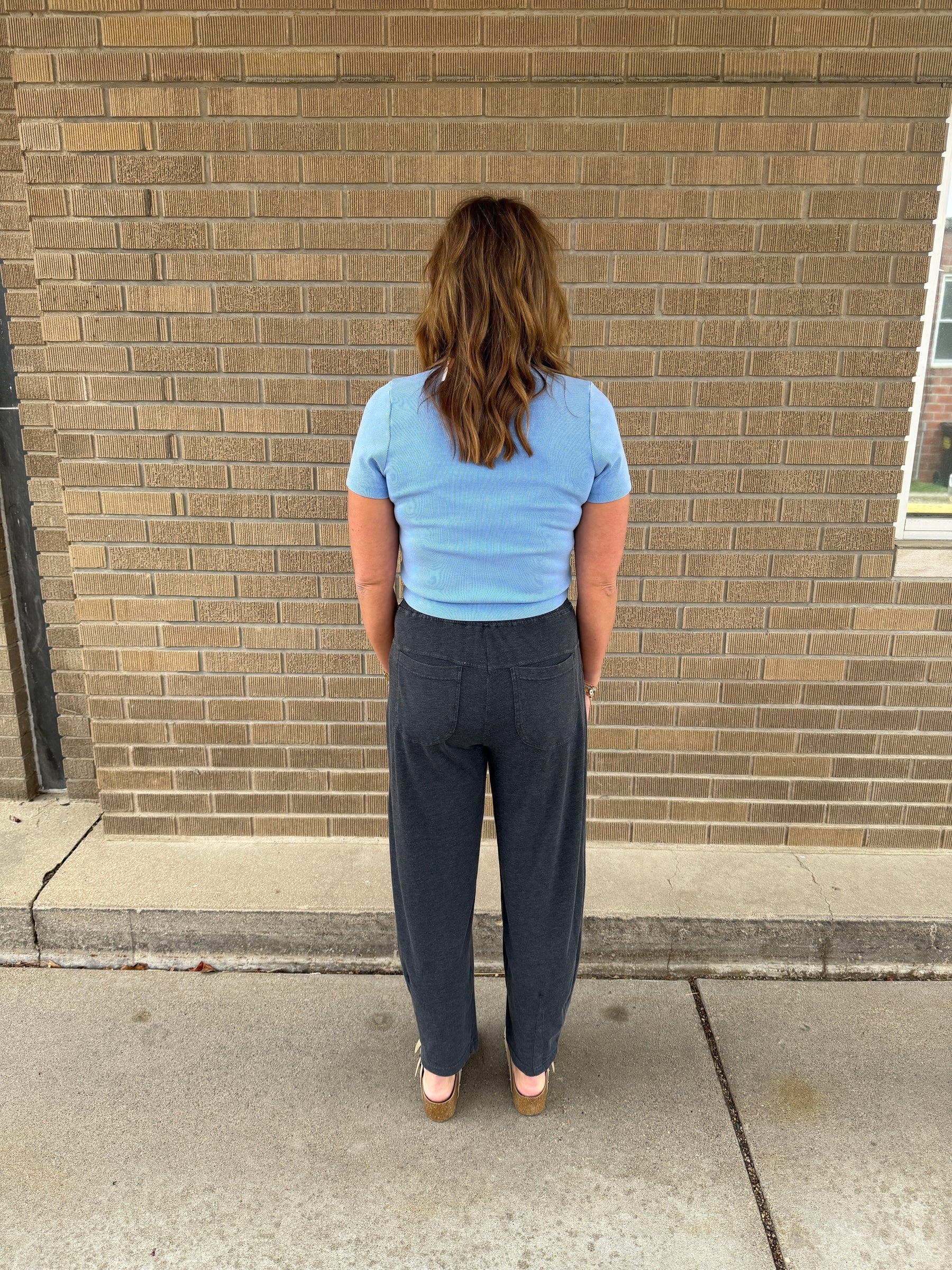 Lil Ribbed Tee - Blue