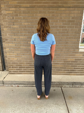 Lil Ribbed Tee - Blue