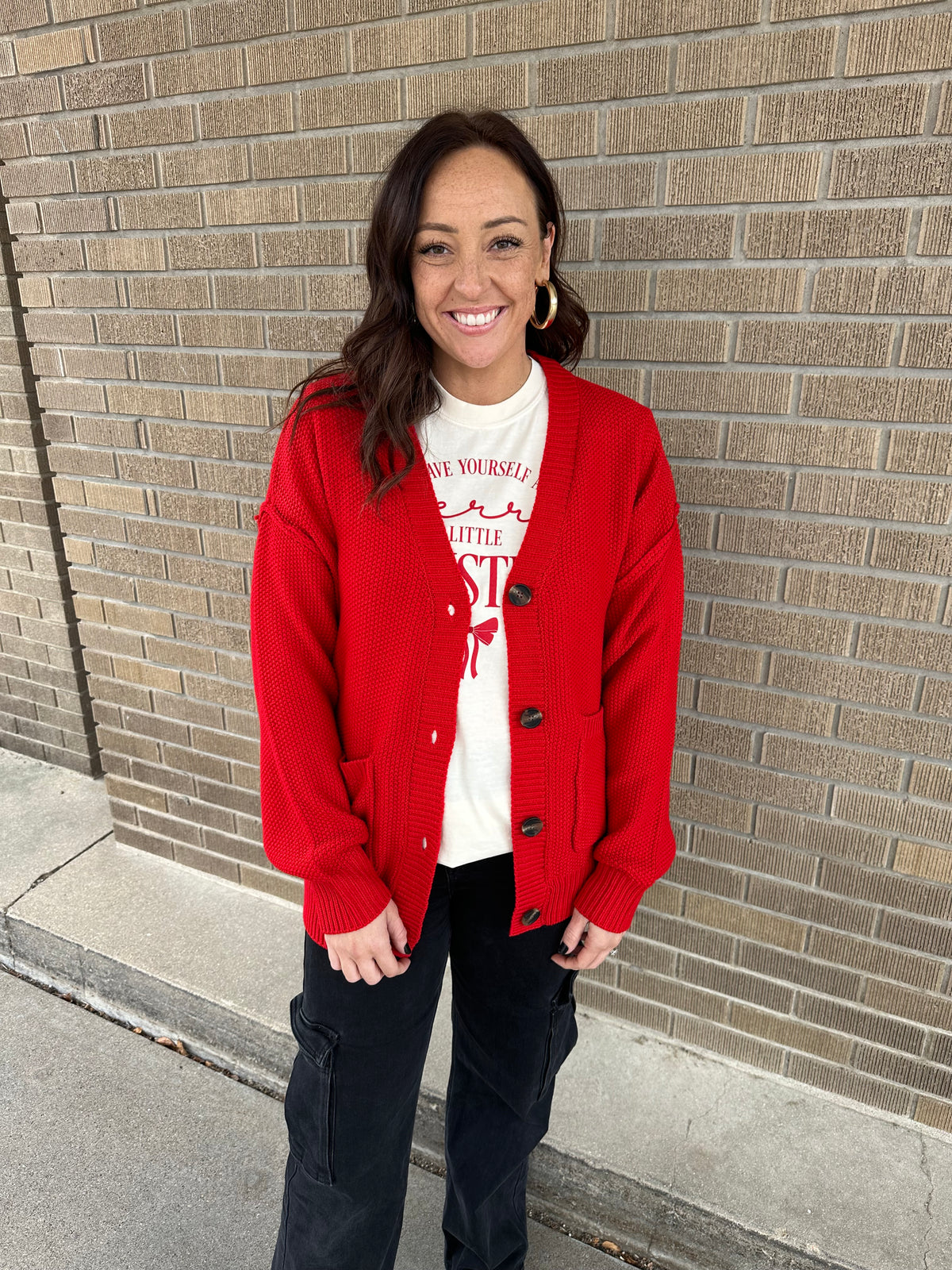 Red Cardigan