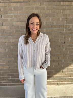 Madelyn Shirt - Pumice Cream