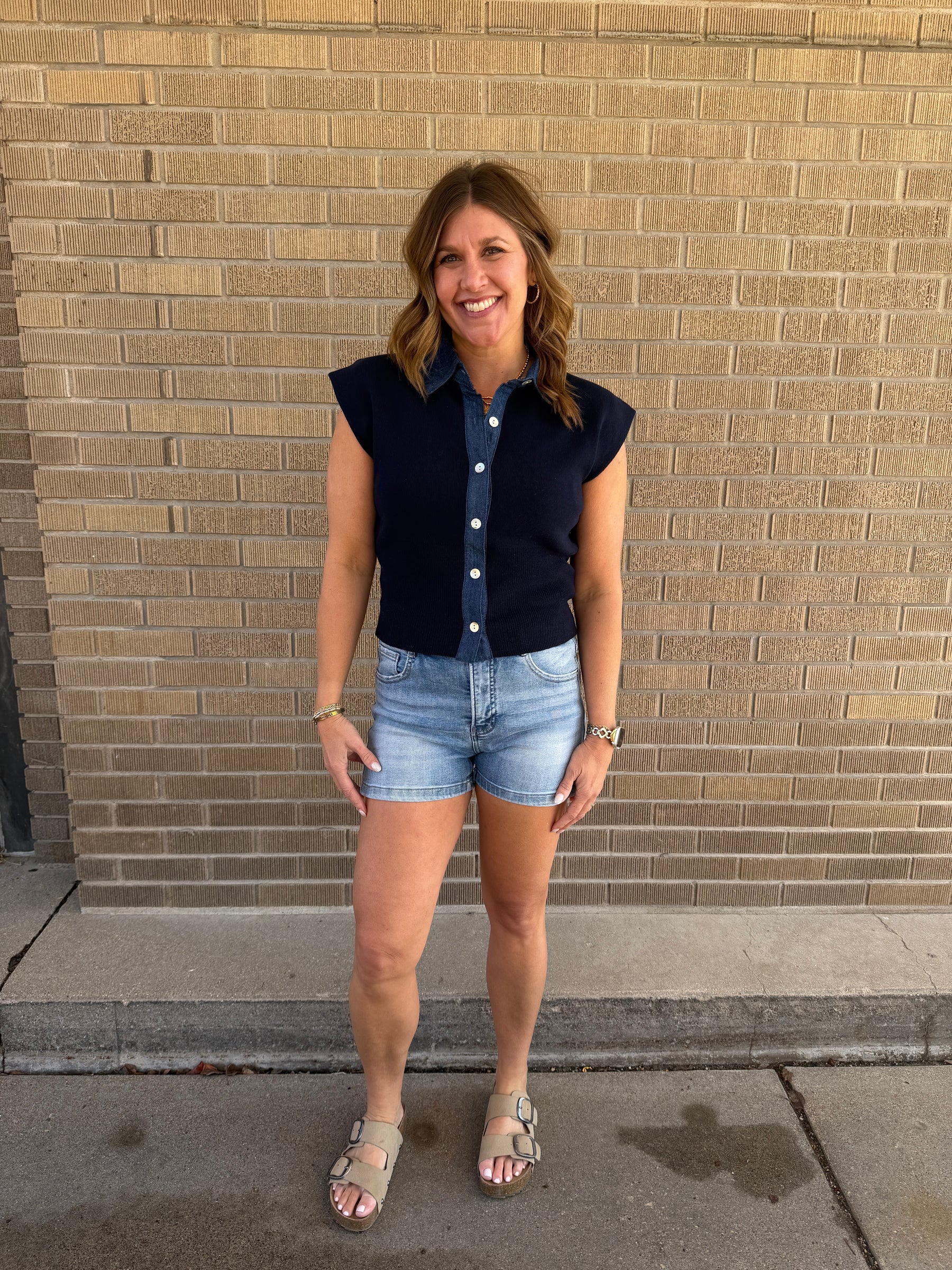 Got The Blues Denim Top