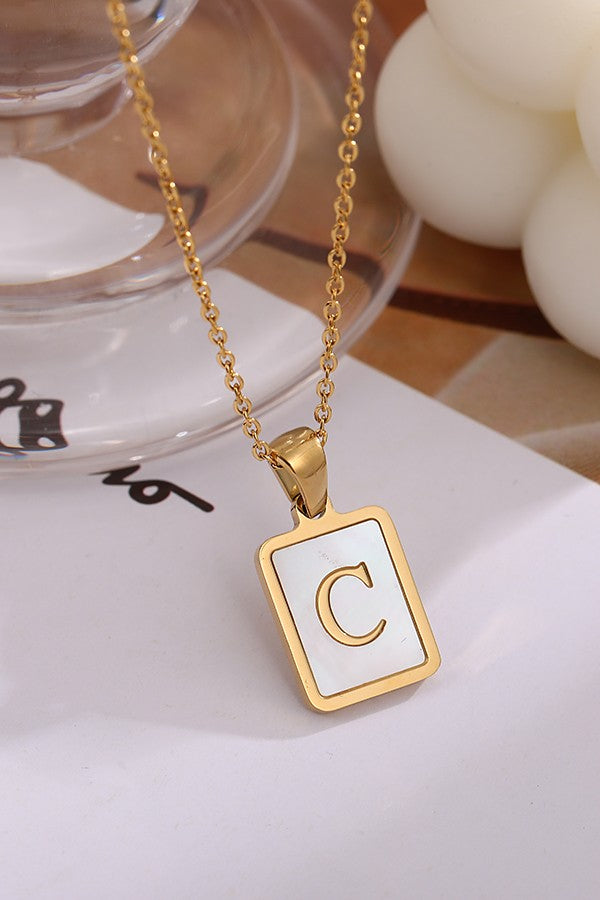 Opalite Initial Necklace