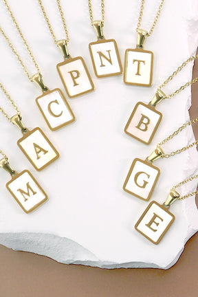 Opalite Initial Necklace