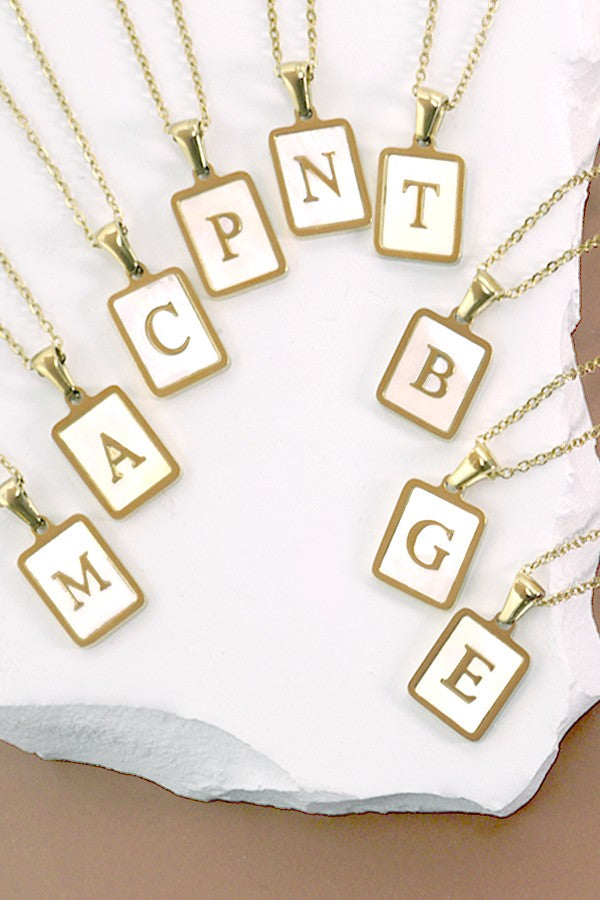 Opalite Initial Necklace