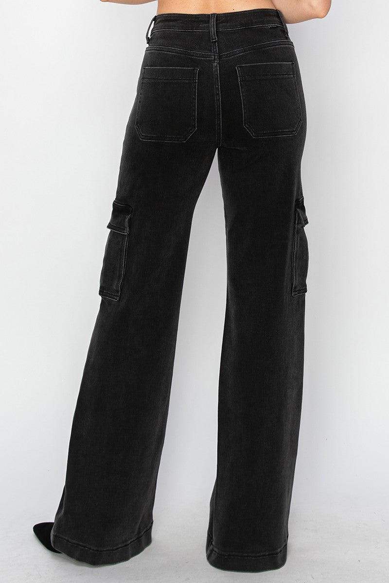 Black Cargo Jeans